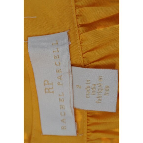 Rachel Parcell Tiered Ruffle Cotton Dress in Marigold Yellow (Size 2) - Picture 11 of 12